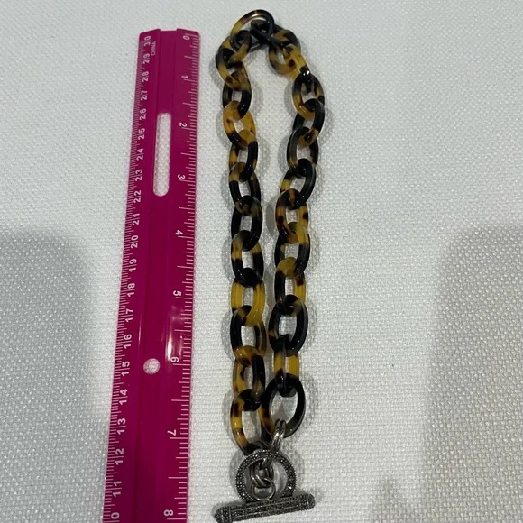 VINTAGE Judith Jack Tortoises Chain Silver Marcasite Necklace - Picture 5 of 5